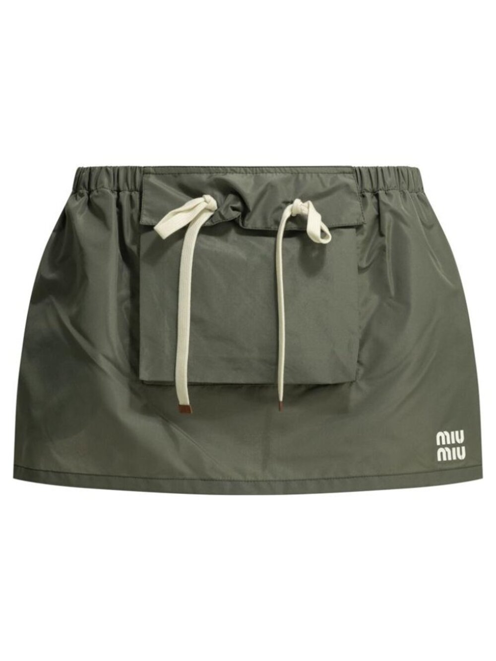 Miu Miu Cargo Miniskirt With Logo Tag Size 40 Women